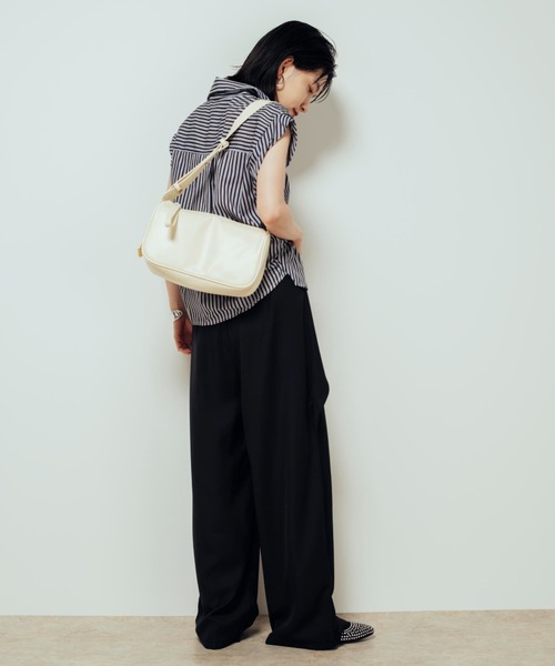 Shelly island（シェリーアイランド）の「ワンハンドルショルダーバッグ（ショルダーバッグ・レディース・ブラック/ホワイト/ブラウン・FREE）」の10枚目の写真