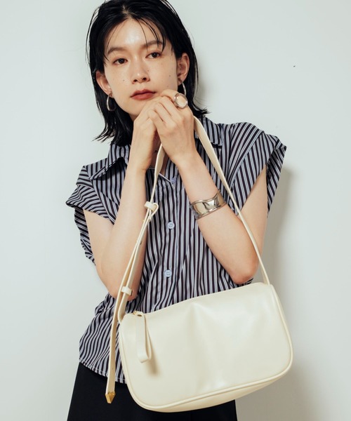 Shelly island（シェリーアイランド）の「ワンハンドルショルダーバッグ（ショルダーバッグ・レディース・ブラック/ホワイト/ブラウン・FREE）」の7枚目の写真