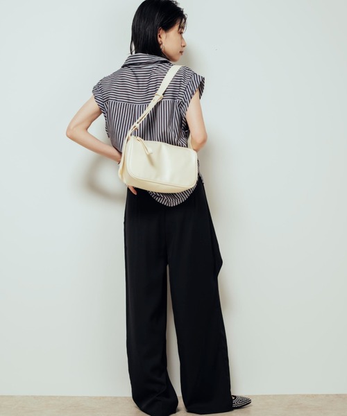 Shelly island（シェリーアイランド）の「ワンハンドルショルダーバッグ（ショルダーバッグ・レディース・ブラック/ホワイト/ブラウン・FREE）」の11枚目の写真