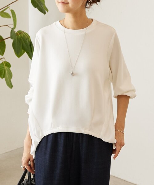 BEARDSLEY（ビアズリー）の「割繊コンビプルオーバー（Tシャツ/カットソー・レディース・ブラック/グレー/ホワイト・FREE）」の12枚目の写真