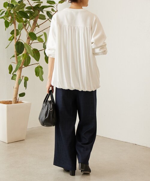 BEARDSLEY（ビアズリー）の「割繊コンビプルオーバー（Tシャツ/カットソー・レディース・ブラック/グレー/ホワイト・FREE）」の13枚目の写真