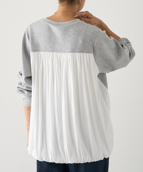 BEARDSLEY（ビアズリー）の「割繊コンビプルオーバー（Tシャツ/カットソー・レディース・ブラック/グレー/ホワイト・FREE）」の17枚目の写真