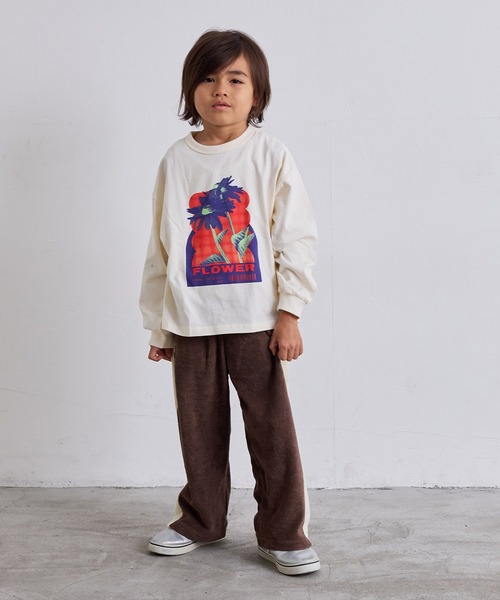 Life Support Products（ライフサポートプロダクツ）の「プリントロンティー（Tシャツ/カットソー・キッズ・ブラック/ネイビー/キナリ/レッド/ホワイト/グリーン/杢グレー/オフホワイト/ピンク/ブラウン・110/100/95/90/80/150/140/130/120）」の19枚目の写真