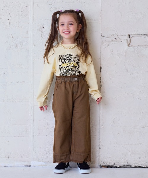 Life Support Products（ライフサポートプロダクツ）の「プリントロンティー（Tシャツ/カットソー・キッズ・ブラック/ネイビー/キナリ/レッド/ホワイト/グリーン/杢グレー/オフホワイト/ピンク/ブラウン・110/100/95/90/80/150/140/130/120）」の22枚目の写真