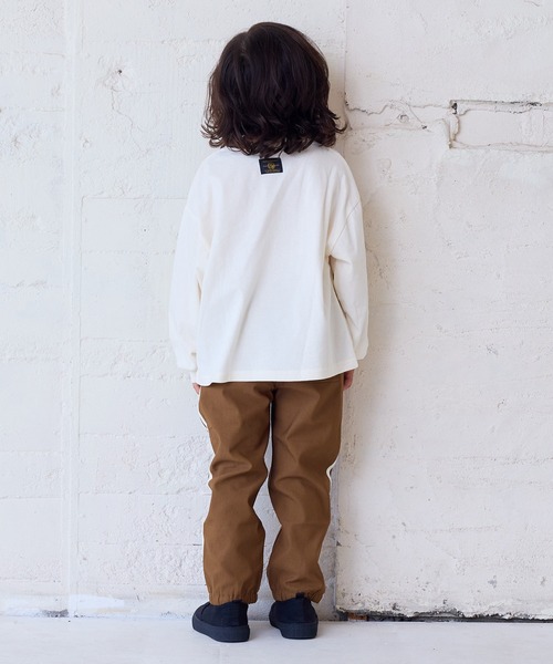 Life Support Products（ライフサポートプロダクツ）の「プリントロンティー（Tシャツ/カットソー・キッズ・ブラック/ネイビー/キナリ/レッド/ホワイト/グリーン/杢グレー/オフホワイト/ピンク/ブラウン・110/100/95/90/80/150/140/130/120）」の15枚目の写真