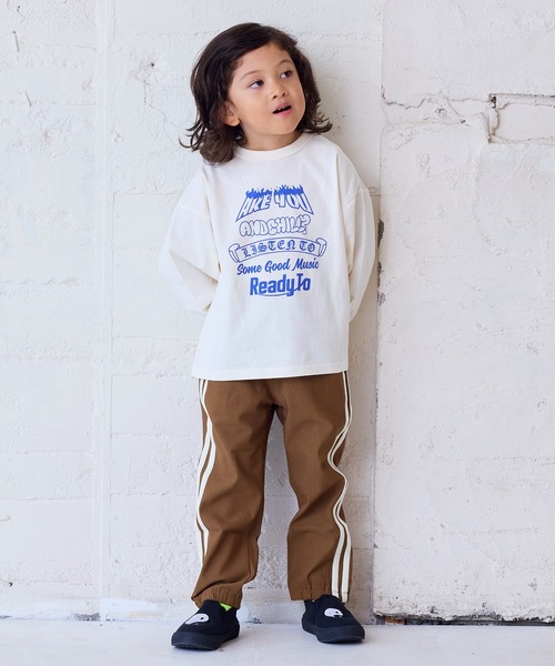 Life Support Products（ライフサポートプロダクツ）の「プリントロンティー（Tシャツ/カットソー・キッズ・ブラック/ネイビー/キナリ/レッド/ホワイト/グリーン/杢グレー/オフホワイト/ピンク/ブラウン・110/100/95/90/80/150/140/130/120）」の13枚目の写真