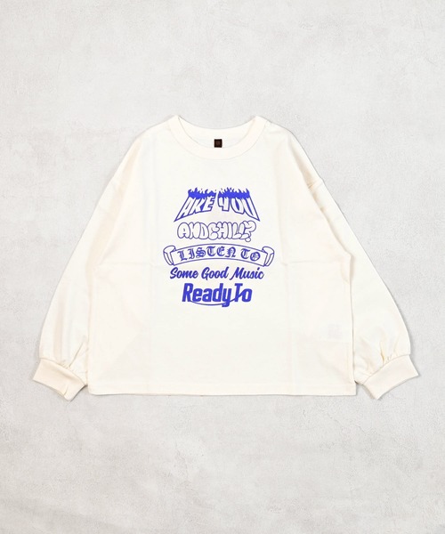 Life Support Products（ライフサポートプロダクツ）の「プリントロンティー（Tシャツ/カットソー・キッズ・ブラック/ネイビー/キナリ/レッド/ホワイト/グリーン/杢グレー/オフホワイト/ピンク/ブラウン・110/100/95/90/80/150/140/130/120）」の12枚目の写真