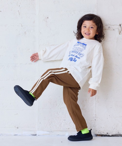 Life Support Products（ライフサポートプロダクツ）の「プリントロンティー（Tシャツ/カットソー・キッズ・ブラック/ネイビー/キナリ/レッド/ホワイト/グリーン/杢グレー/オフホワイト/ピンク/ブラウン・110/100/95/90/80/150/140/130/120）」の17枚目の写真