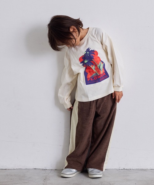 Life Support Products（ライフサポートプロダクツ）の「プリントロンティー（Tシャツ/カットソー・キッズ・ブラック/ネイビー/キナリ/レッド/ホワイト/グリーン/杢グレー/オフホワイト/ピンク/ブラウン・110/100/95/90/80/150/140/130/120）」の20枚目の写真