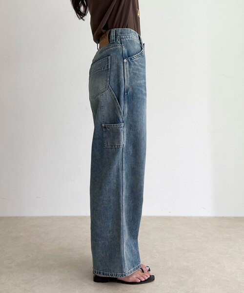 fredy emue（フレディエミュ）の「デニムペインターパンツ（デニムパンツ・レディース・ブルー・36/38）」の11枚目の写真