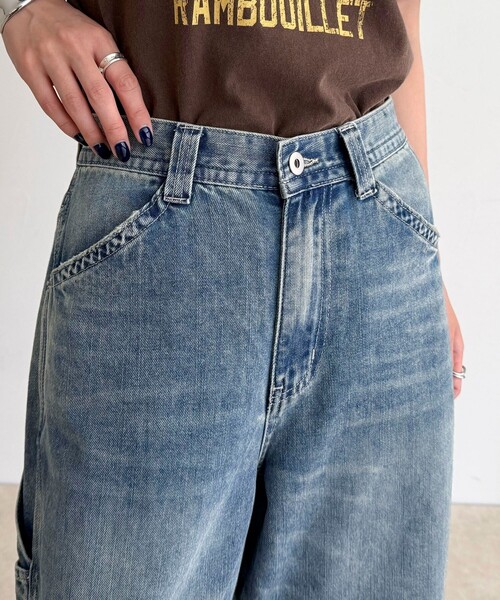 fredy emue（フレディエミュ）の「デニムペインターパンツ（デニムパンツ・レディース・ブルー・36/38）」の15枚目の写真