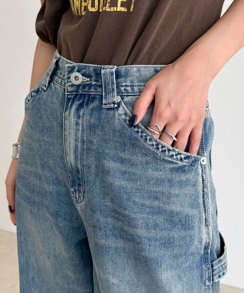 fredy emue（フレディエミュ）の「デニムペインターパンツ（デニムパンツ・レディース・ブルー・36/38）」の17枚目の写真