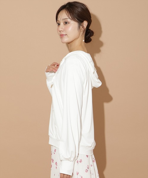 WILLSELECTION(ウィルセレクション)の「UVカット機能パーカー(パーカー・レディース・ピンク/ライトグレー/イエロー/ブラック/オフホワイト・SMALL/MEDIUM)」の9枚目の写真