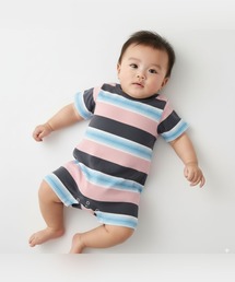 CHERMEL（チャーメル）の「Multi Kanoko Border Baby Wear（つなぎ/オールインワン）」