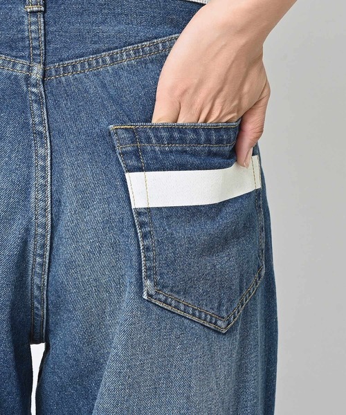 Dessin(デッサン)の「【ユニセックス・洗える】ワイドデニム(デニムパンツ・レディース・ネイビー/ブルー・01/04/03/02)」の17枚目の写真