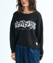 ELEMENT eden（エレメントエデン）の「ELEMENT レディース LOGO KNIT WOMEN セーター 【2025年秋冬モデル】/エレメントワイドシルエットロゴジャガードニット・セーター（ニット/セーター）」
