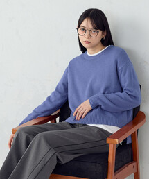 COMME CA ISM | 【ウォッシャブル】日本の色　クルーネックニット(ニット/セーター)