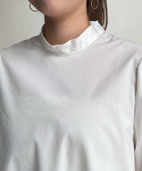 Chez toi（シェトワ）の「細ボウタイブラウス（シャツ/ブラウス・レディース・ブラック/ホワイト・FREE）」の14枚目の写真