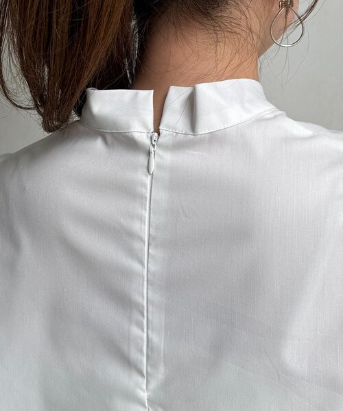 Chez toi（シェトワ）の「細ボウタイブラウス（シャツ/ブラウス・レディース・ブラック/ホワイト・FREE）」の15枚目の写真