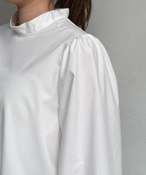 Chez toi（シェトワ）の「細ボウタイブラウス（シャツ/ブラウス・レディース・ブラック/ホワイト・FREE）」の17枚目の写真