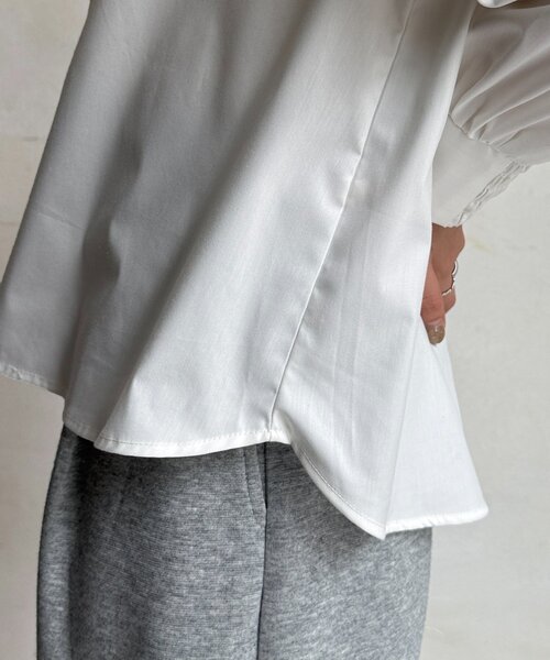 Chez toi（シェトワ）の「細ボウタイブラウス（シャツ/ブラウス・レディース・ブラック/ホワイト・FREE）」の19枚目の写真