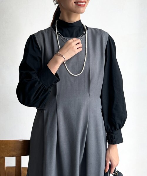 Chez toi（シェトワ）の「細ボウタイブラウス（シャツ/ブラウス・レディース・ブラック/ホワイト・FREE）」の21枚目の写真