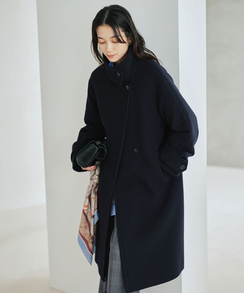 size SHORT/TALLあり］SENTDALE WOOL スタンドカラー ロング コート
