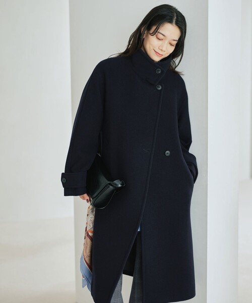 size SHORT/TALLあり］SENTDALE WOOL スタンドカラー ロング コート