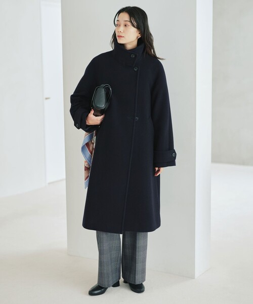 size SHORT/TALLあり］SENTDALE WOOL スタンドカラー ロング コート