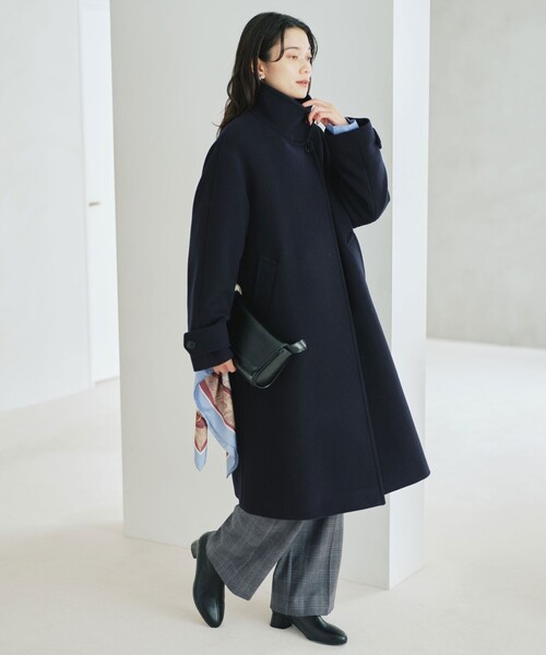 size SHORT/TALLあり］SENTDALE WOOL スタンドカラー ロング コート