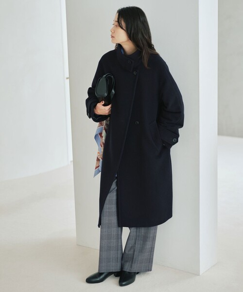 size SHORT/TALLあり］SENTDALE WOOL スタンドカラー ロング コート