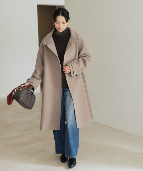 セール】［size SHORT/TALLあり］SENTDALE WOOL スタンドカラー ロング