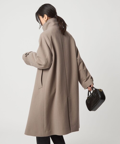 green label relaxing（グリーンレーベルリラクシング）の「［size SHORT/TALLあり］SENTDALE WOOL スタンドカラー ロング コート（その他アウター・レディース・グレー/モカ/ネイビー・38/36/SHORT/TALL）」の18枚目の写真