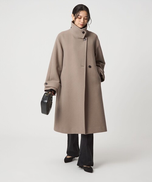 size SHORT/TALLあり］SENTDALE WOOL スタンドカラー ロング コート