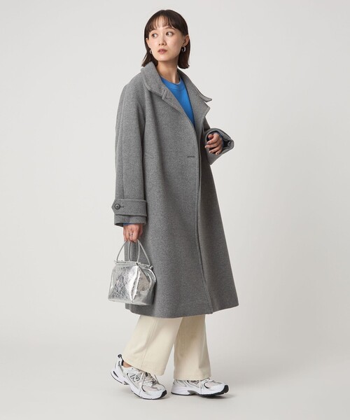 size SHORT/TALLあり］SENTDALE WOOL スタンドカラー ロング コート