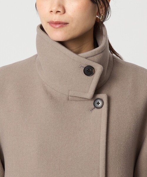 【きょんさん専用】【新品】ZW COLLECTION MANTECOコート 値札 size SHORT/TALLあり］SENTDALE WOOL スタンドカラー ロング コート