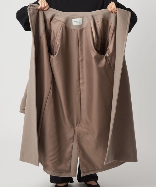 SENTDALE WOOL スタンドカラー　ロングコート SENTDALE WOOL スタンドカラー ロング コート 2
