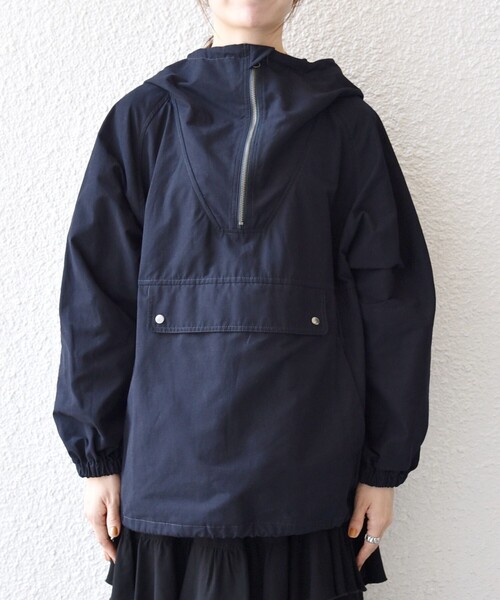 SHIPS any: ハーフジップ ビッグ アノラック パーカー