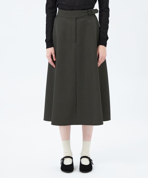 MACKINTOSH PHILOSOPHY（ﾏｯｷﾝﾄｯｼｭ ﾌｨﾛｿﾌｨｰ）の「ハイカウントグルカスカート（スカート・レディース・ベージュ系その他4/チャコールグレー・36/38）」の5枚目の写真