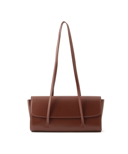 ADAM ET ROPE'（アダムエロペ）の「フラップロングハンドルバッグ（ショルダーバッグ・レディース・ブラック/ブラウン・FREE）」の6枚目の写真