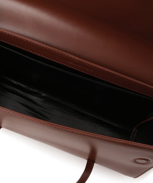 ADAM ET ROPE'（アダムエロペ）の「フラップロングハンドルバッグ（ショルダーバッグ・レディース・ブラック/ブラウン・FREE）」の12枚目の写真