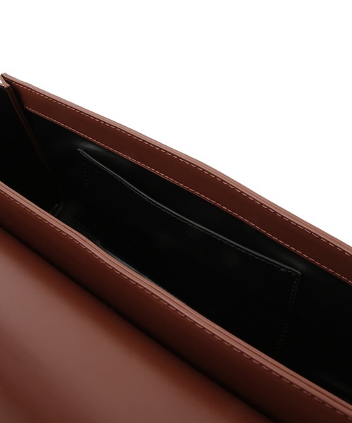 ADAM ET ROPE'（アダムエロペ）の「フラップロングハンドルバッグ（ショルダーバッグ・レディース・ブラック/ブラウン・FREE）」の14枚目の写真