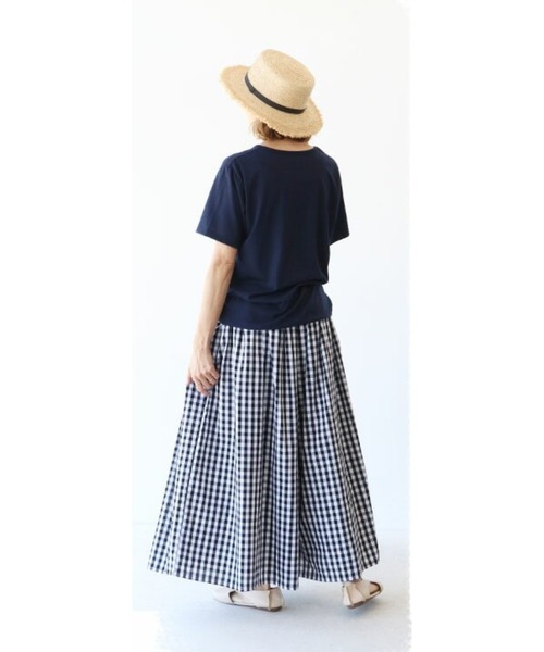 sanpo kuschel（サンポクシェル）の「北欧の香漂う花束トップス（Tシャツ/カットソー・レディース・ネイビー・FREE）」の18枚目の写真
