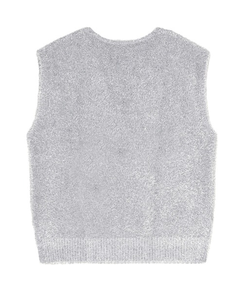 Pitta Re:)（ピッタリ）の「【Pitta Re:)】 ニット シャイニーフェザー Vネックベスト（ニット/セーター・レディース・シルバー/ゴールド・L/M）」の6枚目の写真