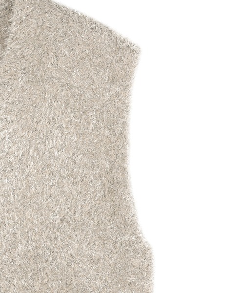 Pitta Re:)（ピッタリ）の「【Pitta Re:)】 ニット シャイニーフェザー Vネックベスト（ニット/セーター・レディース・シルバー/ゴールド・L/M）」の14枚目の写真