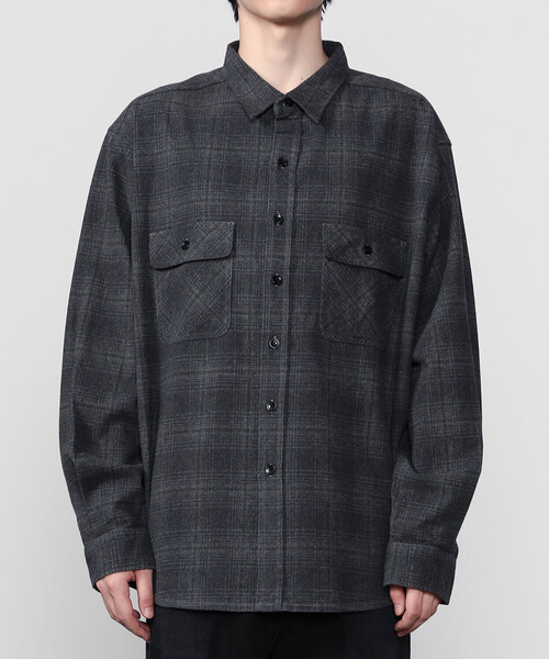 PENDLETON（ペンドルトン）の「PENDLETON |〈別注〉 レギュラーカラー チェックシャツ MEN（シャツ/ブラウス・メンズ・オレンジ/ブラウン/グレー・M/L/S）」の14枚目の写真