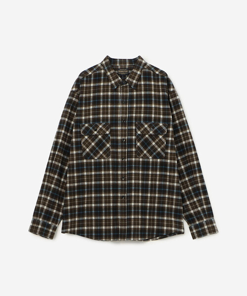 PENDLETON（ペンドルトン）の「PENDLETON |〈別注〉 レギュラーカラー チェックシャツ MEN（シャツ/ブラウス・メンズ・オレンジ/ブラウン/グレー・M/L/S）」の6枚目の写真