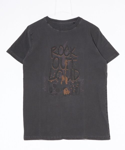 THRIFTY LOOK（スリフティールック）の「THRIFTY LOOK スリフティルック / PIGMENT"MICKEY MOUSE"TEE（Tシャツ/カットソー・メンズ・ブラック・MEDIUM/LARGE/X-LARGE）」の3枚目の写真