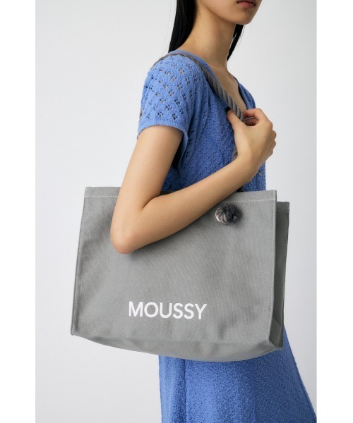 MOUSSY（マウジー）の「MOUSSY SOUVENIR CANVAS バッグ（トートバッグ・レディース・ホワイト/グレー/ブラック・FREE）」の3枚目の写真