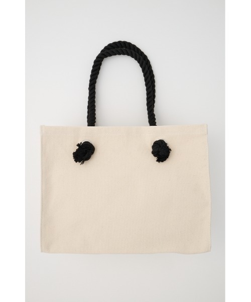 MOUSSY（マウジー）の「MOUSSY SOUVENIR CANVAS バッグ（トートバッグ・レディース・ホワイト/グレー/ブラック・FREE）」の5枚目の写真